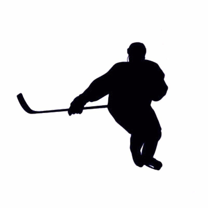 11.5cm*9.5cm Creative  Ice Hockey Sports Car Stickers Vinyl Accessories S2-0149