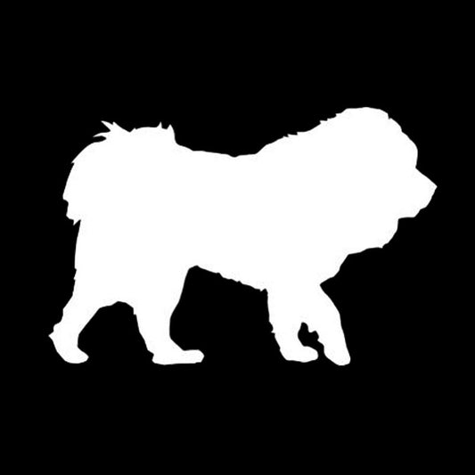 Hot 12.7*8.5CM Tibetan Mastiff Dog Funny Window Decoration Animal Car Sticker Classic Motorcycle Decals