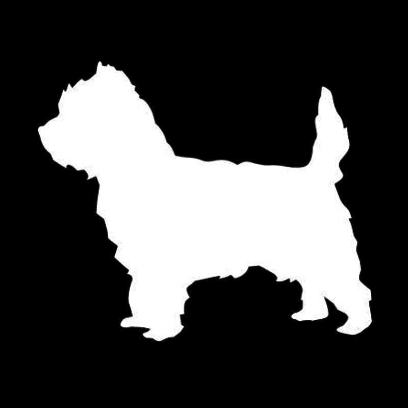 2017 NEW 13.6*11.4CM Cairn Dog Vinyl Decal Stylish Car Stickers Car Styling Bumper Decoration