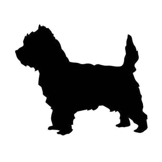 2017 NEW 13.6*11.4CM Cairn Dog Vinyl Decal Stylish Car Stickers Car Styling Bumper Decoration