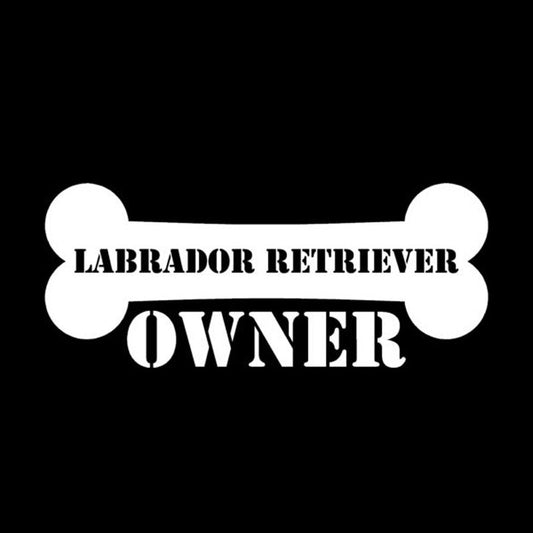 15cm*6.2cm Personalized Labrador Retriever Owner Bone Car Stickers