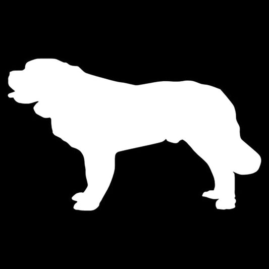 New Hot 15.9*9.5CM Saint Bernard Dog Decorative Car Styling Cover Scratch Stickers Cartoon Animal Motorcycle Decals Accessories