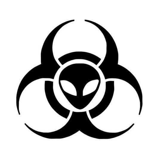 New Hot 10.2*9.6CM ALIEN Biohazard Car Stickers Motorcycle Decals Car Accessories