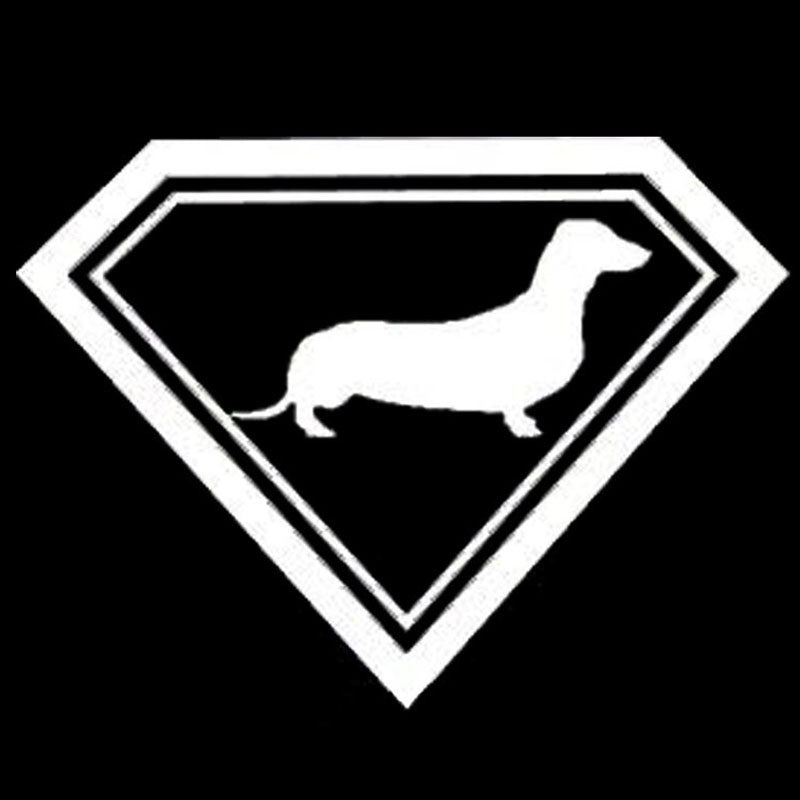 19*14.2CM Dachshund Dog Vinyl Decal  Car Stickers Car Styling Truck Accessories