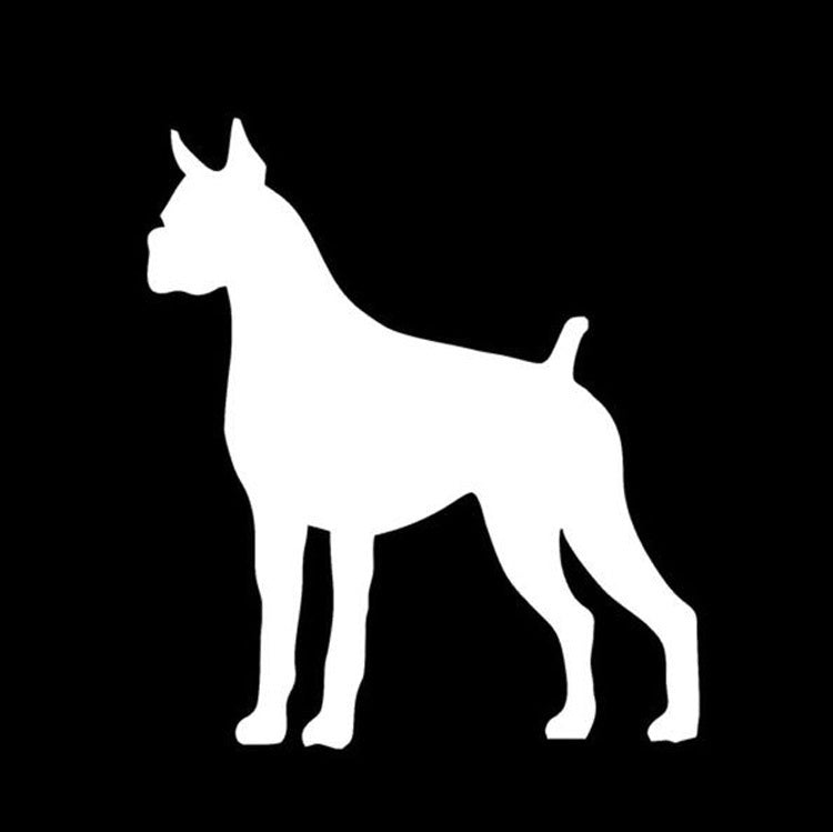 2017 NEW  10*11.5CM Boxer DOG Image Car Stickers Personalized Guard Dog Cartoon Car Sticker Decals CT-841