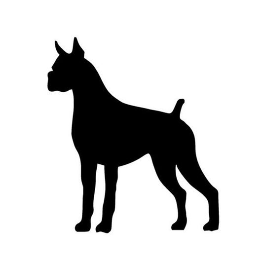 2017 NEW  10*11.5CM Boxer DOG Image Car Stickers Personalized Guard Dog Cartoon Car Sticker Decals CT-841