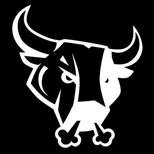 New Brand 12.8*14CM Angry Crazy Bull Cow Head Car Styling Funny Animal Pattern Vinyl Car Sticker And Decal