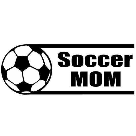 New Fashion 19.3cm*7.2cm Soccer Mom Sports Car Styling  Personality Vinyl Sticker Decal