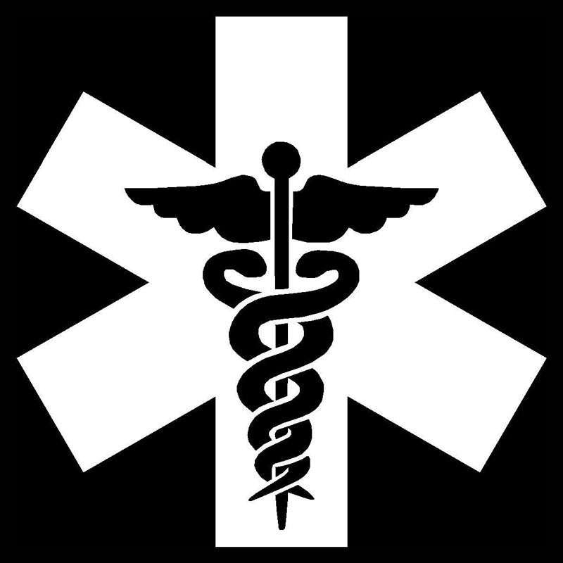 New Brand 9.5*9.5CM Medical Symbol Car Sticker Decals Motorcycle Decals Waterproof Car Styling Car Accessories