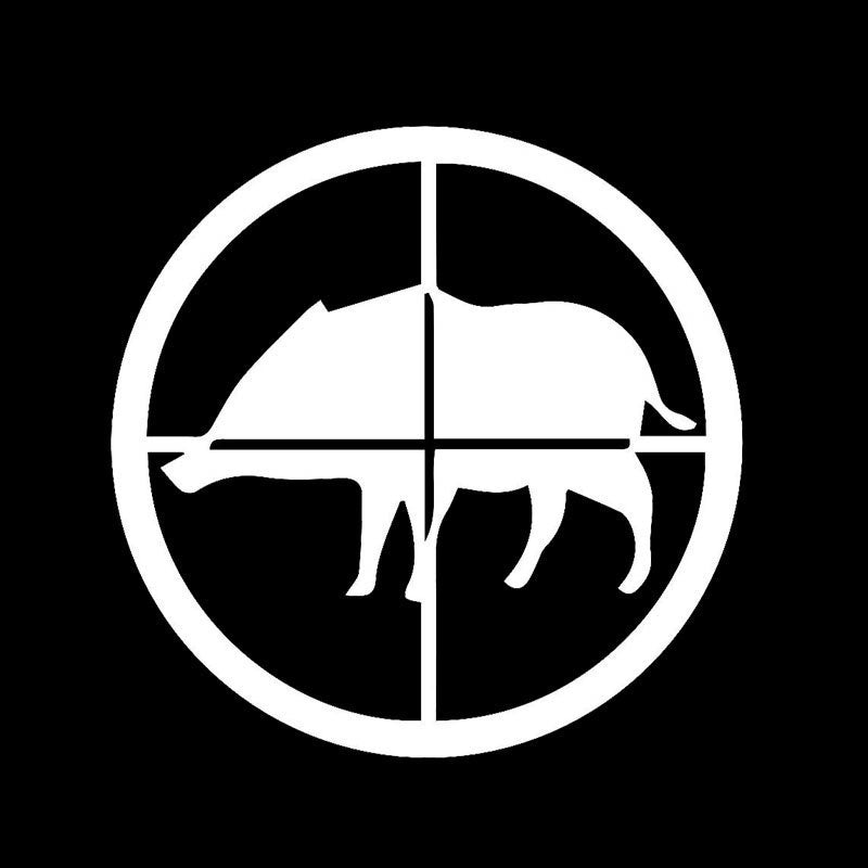 2017 NEW Creative Animal Hunting Shooting Wild Boar Car Sticker