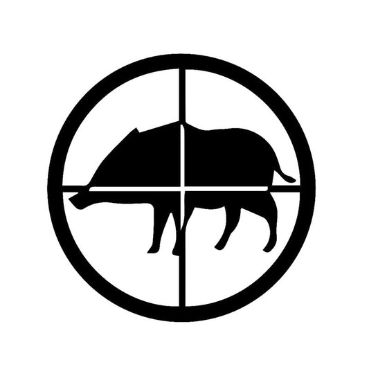 2017 NEW Creative Animal Hunting Shooting Wild Boar Car Sticker