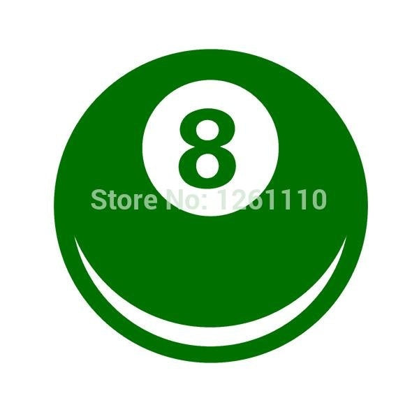 2017 NEW 4*4 inch 8 Ball Magic Eight Ball JDM Graphic Vinyl Decal Car Sticker Windshield Window Glass Bumper Funny Truck Auto Door SUV Art Wall Laptop Waterproof Protector Refit