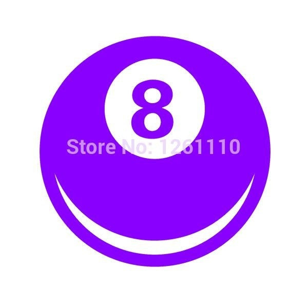 2017 NEW 4*4 inch 8 Ball Magic Eight Ball JDM Graphic Vinyl Decal Car Sticker Windshield Window Glass Bumper Funny Truck Auto Door SUV Art Wall Laptop Waterproof Protector Refit