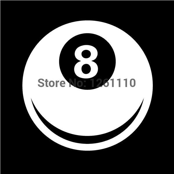 2017 NEW 4*4 inch 8 Ball Magic Eight Ball JDM Graphic Vinyl Decal Car Sticker Windshield Window Glass Bumper Funny Truck Auto Door SUV Art Wall Laptop Waterproof Protector Refit