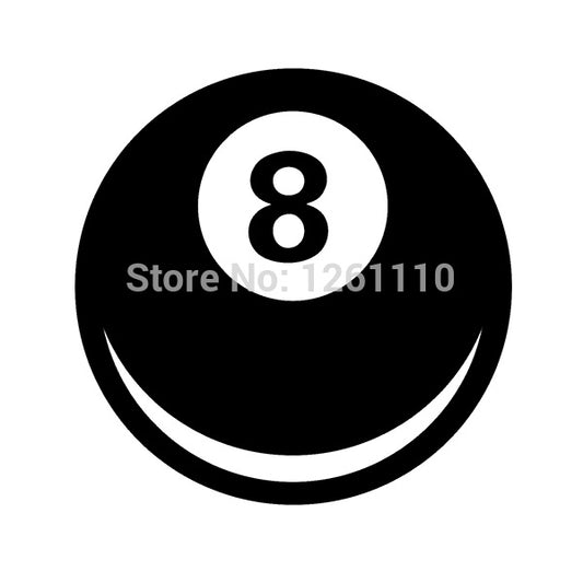 2017 NEW 4*4 inch 8 Ball Magic Eight Ball JDM Graphic Vinyl Decal Car Sticker Windshield Window Glass Bumper Funny Truck Auto Door SUV Art Wall Laptop Waterproof Protector Refit