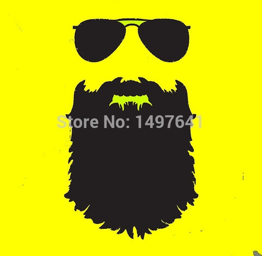 Fashion 15*7 cm Home Decorations Vinyl Decal Car Stickers Window Sticker Waterproof Sticker Jdm Beard Glasses