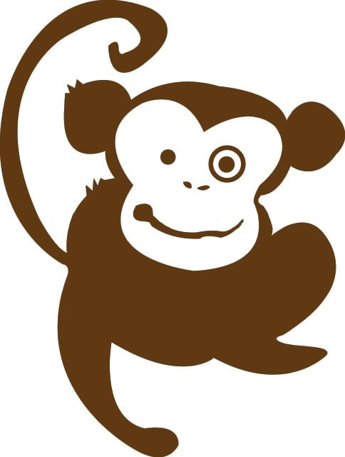 New Brand 12*16 cm Cheeky Monkey Animal Graphic Vinyl Decal Car Sticker Window Glass Bumper Funny JDM Auto SUV Art Wall Laptop Waterproof Protector Refit
