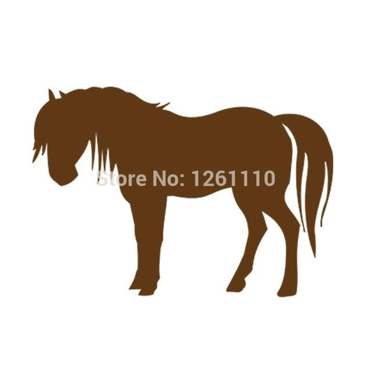 New Hot 15*10 cm Horse JDM Graphic Vinyl Decal Car Sticker Windshield Window Glass Bumper Funny Truck Auto Door SUV Art Wall Laptop Waterproof Protector Refit