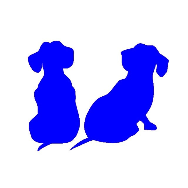 High-quality 13*10 cm Dachshund Puppies Dog JDM Graphic Vinyl Decal Car Sticker Windshield Window Glass Bumper Funny Truck Auto Door SUV Art Wall Laptop Waterproof Protector Refit