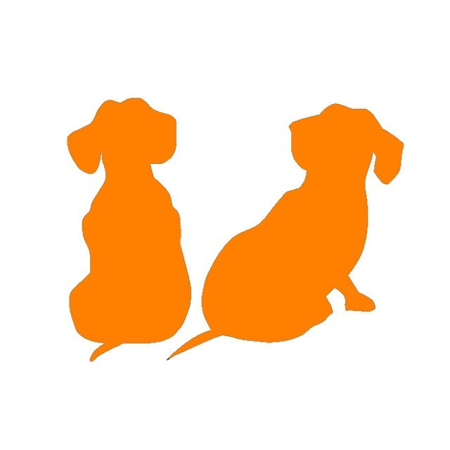 High-quality 13*10 cm Dachshund Puppies Dog JDM Graphic Vinyl Decal Car Sticker Windshield Window Glass Bumper Funny Truck Auto Door SUV Art Wall Laptop Waterproof Protector Refit