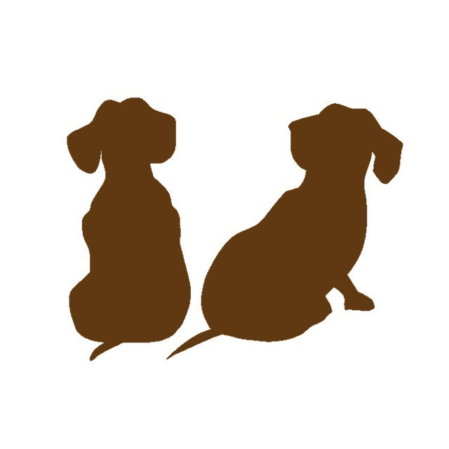 High-quality 13*10 cm Dachshund Puppies Dog JDM Graphic Vinyl Decal Car Sticker Windshield Window Glass Bumper Funny Truck Auto Door SUV Art Wall Laptop Waterproof Protector Refit