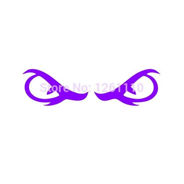New Brand 15*4 cm Evil Badboy Eyes JDM Graphic Vinyl Decal Car Sticker Windshield Window Glass Bumper Funny Truck Auto Door SUV Art Wall Laptop Waterproof Protector Refit