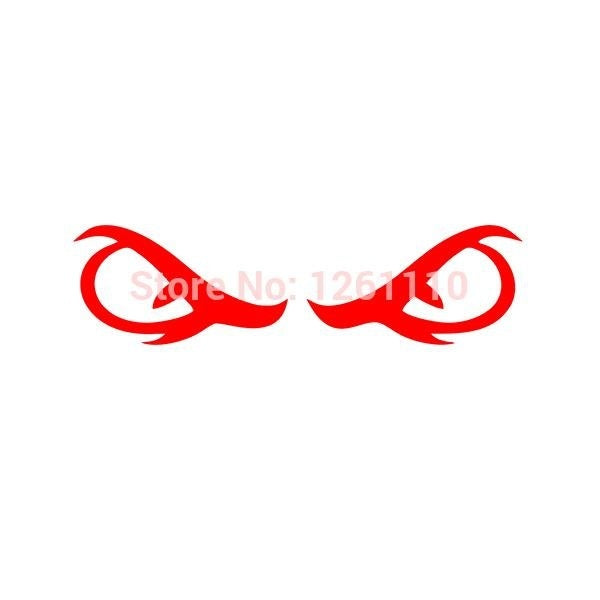New Brand 15*4 cm Evil Badboy Eyes JDM Graphic Vinyl Decal Car Sticker Windshield Window Glass Bumper Funny Truck Auto Door SUV Art Wall Laptop Waterproof Protector Refit