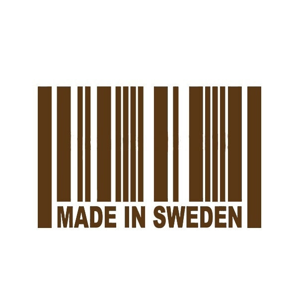 New Brand 15*9 cm Made in Sweden Barcode Graphic Vinyl Decal Car Sticker Windshield Window Glass Bumper Funny Truck Auto Door SUV Art Wall Laptop Waterproof Protector Refit