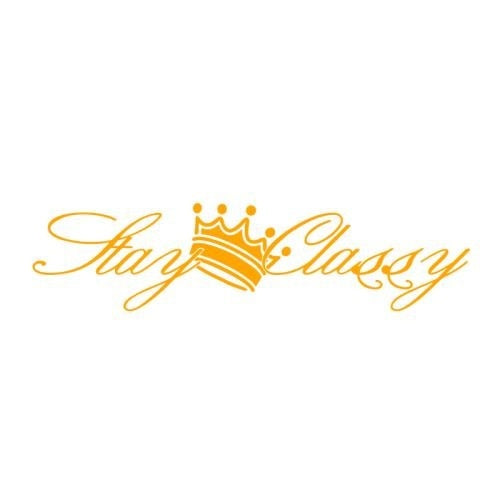 New Fashion MeiNi 24inch*6.14inch Stay Classy Car Stickers decal   Design dapper windshield banner car JDM Accessories sticker Black/Sliver