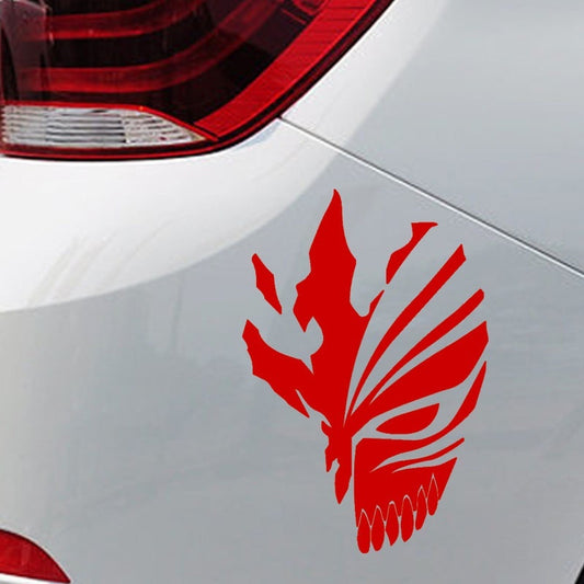New Hot 15cm*10cm Bleach -- Ichigo Hollow Mask Anime Car Sticker For Truck Window Bumper Auto SUV Door Laptop