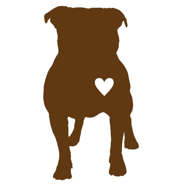 3* 5.5 inch Pitbull Heart Dog Graphic Vinyl Decal Car Window Glass Bumper Sticker funny JDM Auto SUV Art Wall Laptop Laptop Waterproof Protector Refit