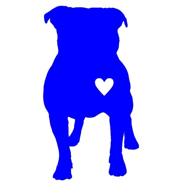 3* 5.5 inch Pitbull Heart Dog Graphic Vinyl Decal Car Window Glass Bumper Sticker funny JDM Auto SUV Art Wall Laptop Laptop Waterproof Protector Refit