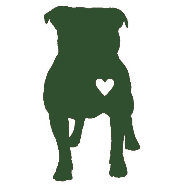 3* 5.5 inch Pitbull Heart Dog Graphic Vinyl Decal Car Window Glass Bumper Sticker funny JDM Auto SUV Art Wall Laptop Laptop Waterproof Protector Refit
