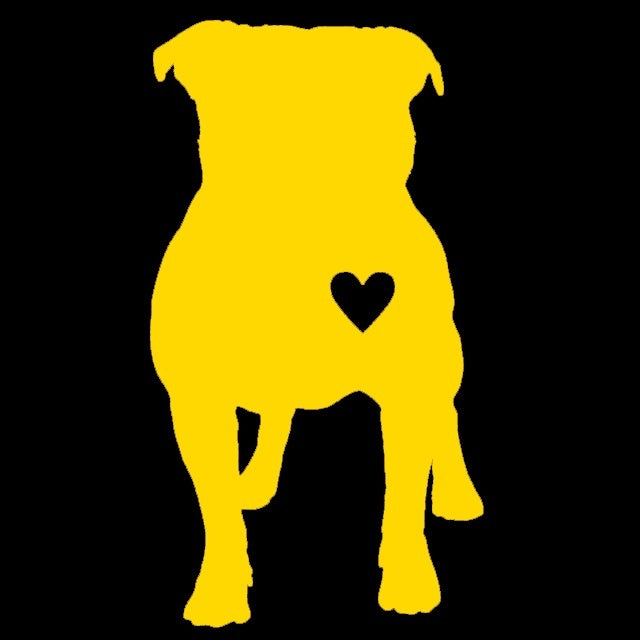 3* 5.5 inch Pitbull Heart Dog Graphic Vinyl Decal Car Window Glass Bumper Sticker funny JDM Auto SUV Art Wall Laptop Laptop Waterproof Protector Refit