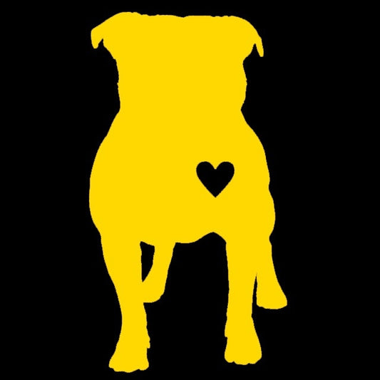3* 5.5 inch Pitbull Heart Dog Graphic Vinyl Decal Car Window Glass Bumper Sticker funny JDM Auto SUV Art Wall Laptop Laptop Waterproof Protector Refit