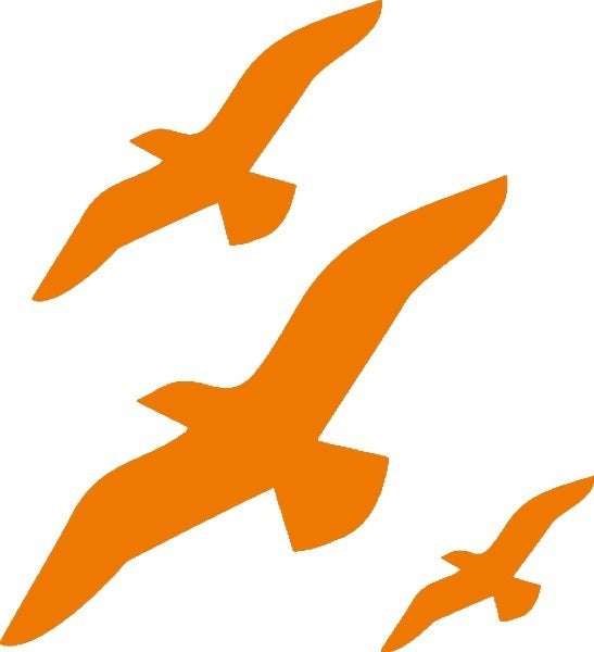 2017 NEW 7 cmX20 cm Birds Seagulls JDM Graphic Vinyl Decal Car Sticker Windshield Window Glass Bumper Funny Truck Auto Door SUV Art Wall Laptop Waterproof Protector Refit