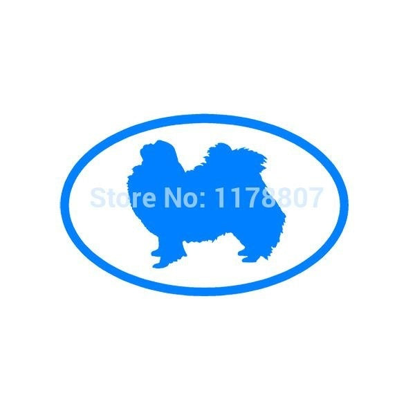 Fashion 5.5*3.5 inch Home Decorations Vinyl Decal Car Stickers Window Sticker Waterproof Sticker JDM Japanese Chin Dog