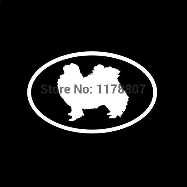 Fashion 5.5*3.5 inch Home Decorations Vinyl Decal Car Stickers Window Sticker Waterproof Sticker JDM Japanese Chin Dog