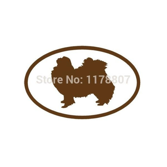 Fashion 5.5*3.5 inch Home Decorations Vinyl Decal Car Stickers Window Sticker Waterproof Sticker JDM Japanese Chin Dog