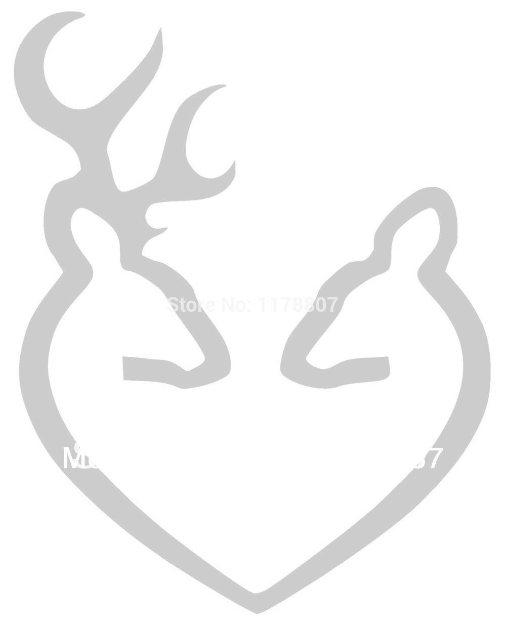Hot 11 cmx14 cm Home Decorations Vinyl Decal Car Stickers Window Sticker Waterproof Sticker JDM Deer Heart