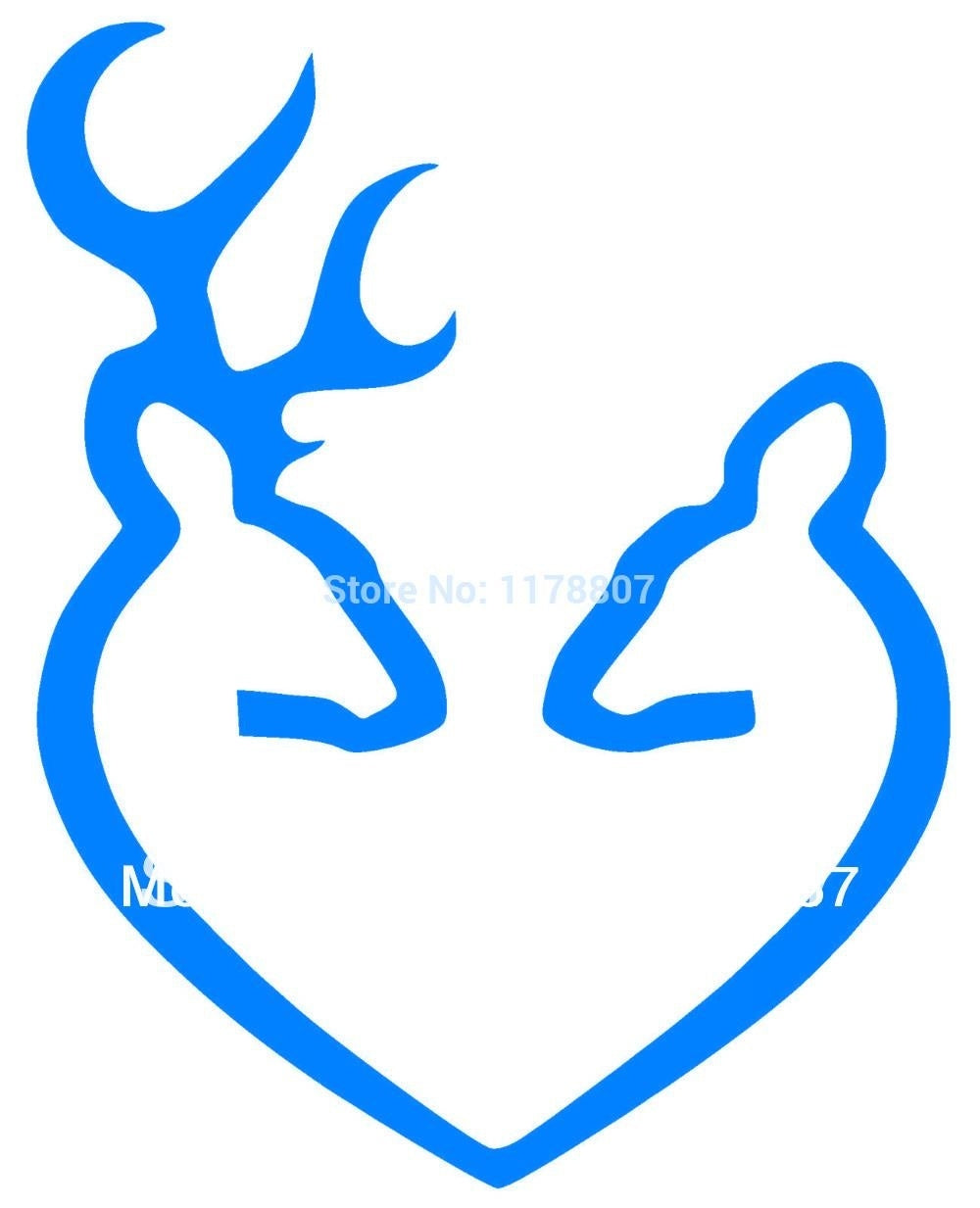 Hot 11 cmx14 cm Home Decorations Vinyl Decal Car Stickers Window Sticker Waterproof Sticker JDM Deer Heart
