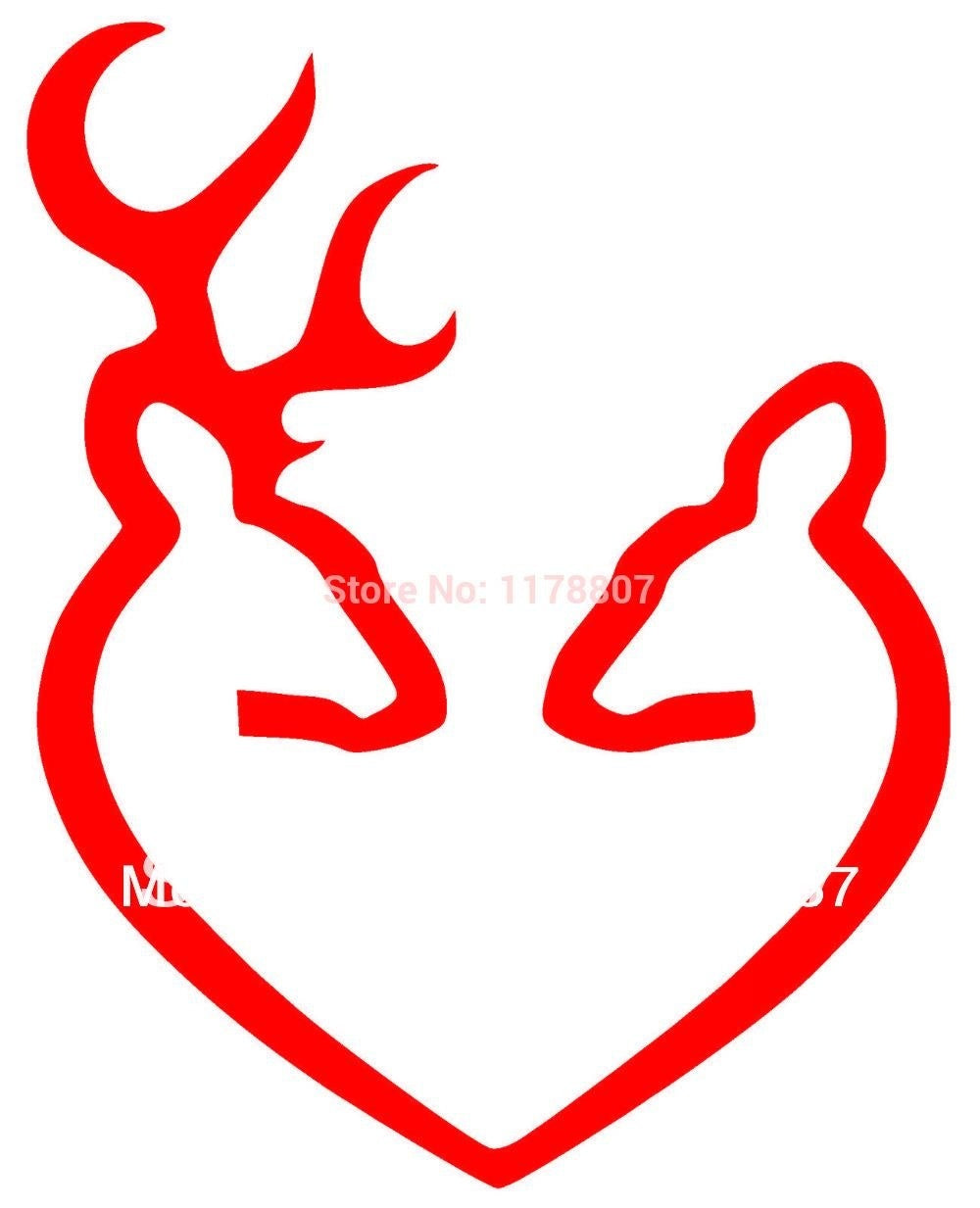 Hot 11 cmx14 cm Home Decorations Vinyl Decal Car Stickers Window Sticker Waterproof Sticker JDM Deer Heart