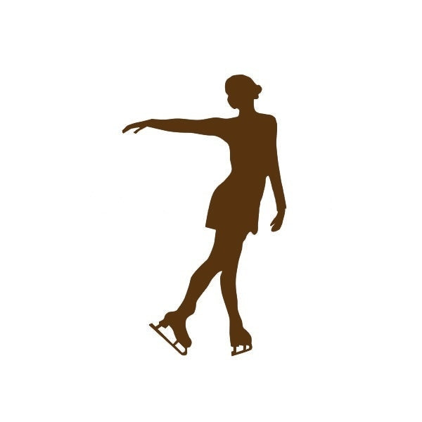 New Fashion 10 cmx17 cm Sports Modern Figure Skating Ice Dance JDM Graphic Vinyl Decal Car Sticker Windshield Window Glass Bumper Funny Truck Auto Door SUV Art Wall Laptop Waterproof Protector Refit