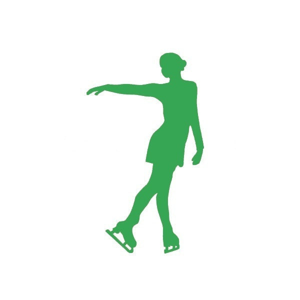 New Fashion 10 cmx17 cm Sports Modern Figure Skating Ice Dance JDM Graphic Vinyl Decal Car Sticker Windshield Window Glass Bumper Funny Truck Auto Door SUV Art Wall Laptop Waterproof Protector Refit