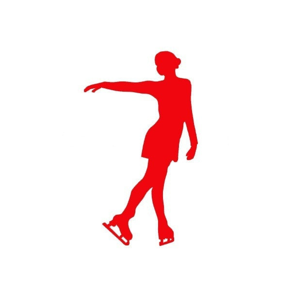 New Fashion 10 cmx17 cm Sports Modern Figure Skating Ice Dance JDM Graphic Vinyl Decal Car Sticker Windshield Window Glass Bumper Funny Truck Auto Door SUV Art Wall Laptop Waterproof Protector Refit
