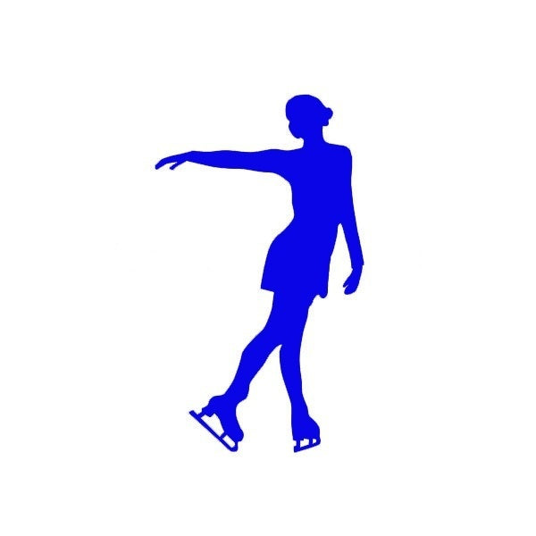 New Fashion 10 cmx17 cm Sports Modern Figure Skating Ice Dance JDM Graphic Vinyl Decal Car Sticker Windshield Window Glass Bumper Funny Truck Auto Door SUV Art Wall Laptop Waterproof Protector Refit