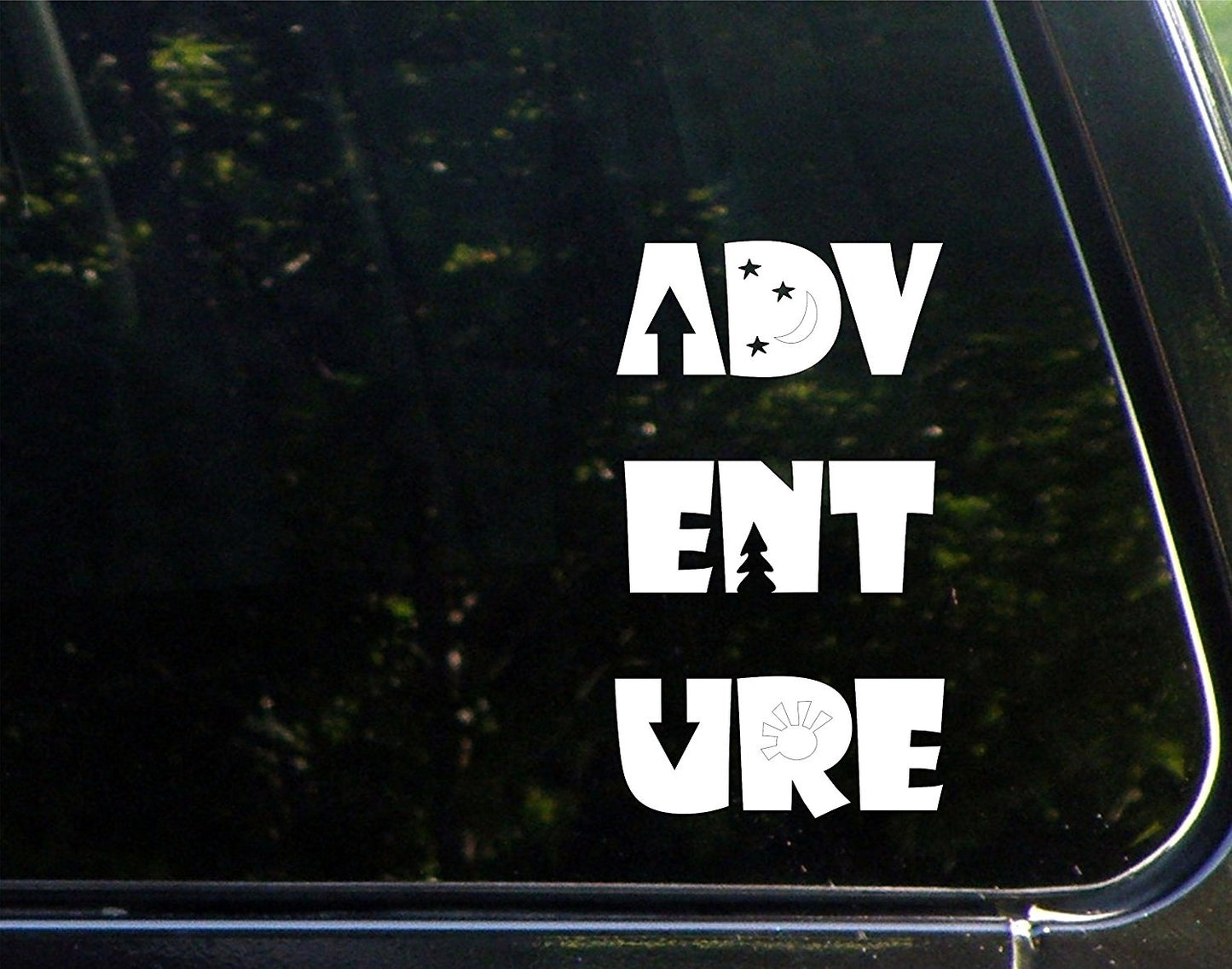 Adventure - 6.5inches X 3-13/4inches - Vinyl Die Cut Decal/ Bumper Sticker for Windows, Cars, Trucks, Laptops, Etc.
