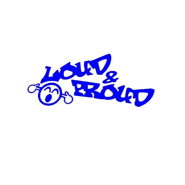 20.3*8.5 cm Automobile Motorcycle Vinyl Decal Car Stickers Glass Window Stickers Waterproof Stickers Jdm Loud and Proud