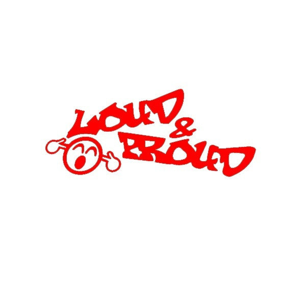 20.3*8.5 cm Automobile Motorcycle Vinyl Decal Car Stickers Glass Window Stickers Waterproof Stickers Jdm Loud and Proud