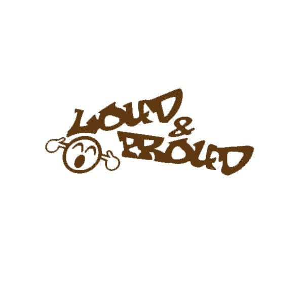 20.3*8.5 cm Automobile Motorcycle Vinyl Decal Car Stickers Glass Window Stickers Waterproof Stickers Jdm Loud and Proud